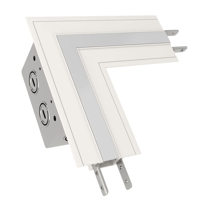TruLine .5A L-Picture Frame Dual Feed Power Connector  by PureEdge Lighting