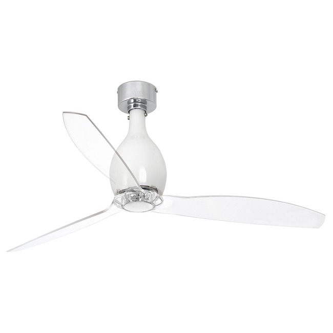 Mini Eterfan Ceiling Fan w/ Transparent Blades by FARO Barcelona