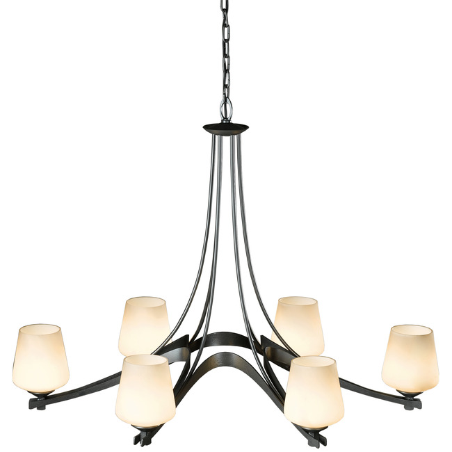 Ribbon Oval Chandelier by Hubbardton Forge