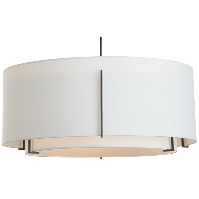 Exos Double Shade Large Scale Pendant by Hubbardton Forge