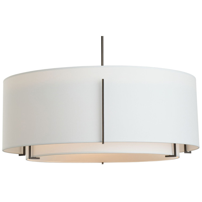 Exos Double Shade Large Scale Pendant by Hubbardton Forge