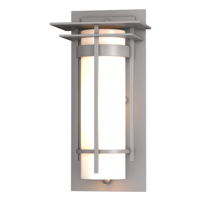 Banded Top Plate Small Outdoor Wall Sconce by Hubbardton Forge