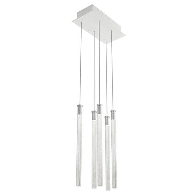 Multispot Tooby Multi-Light Pendant with Rectangle Canopy by Fabbian