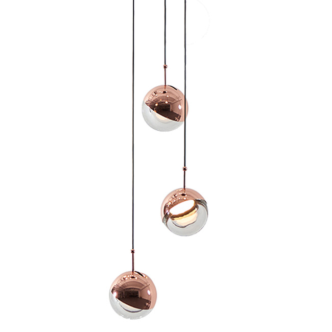 Dora Round Multi Light Pendant by Seed Design