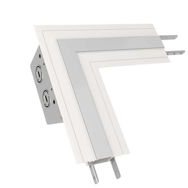 TruLine 1A L-Picture Frame Dual Feed Power Connector  by PureEdge Lighting