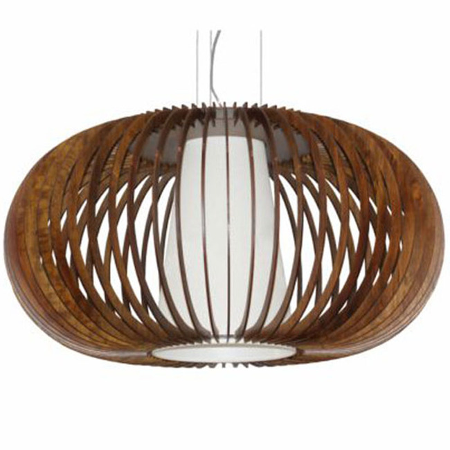 Stecche Di Legno Oval Pendant by Accord Iluminacao