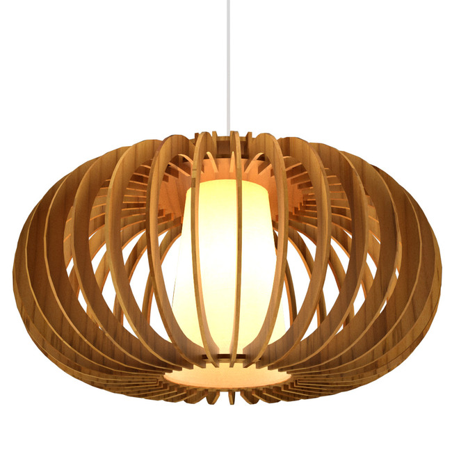 Stecche Di Legno Oval Pendant by Accord Iluminacao