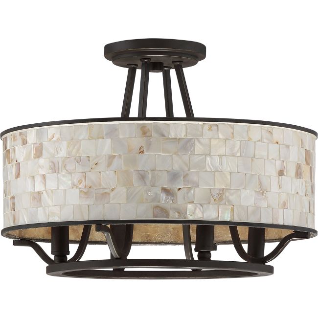 Aristocrat Ceiling Semi Flush Light by Quoizel