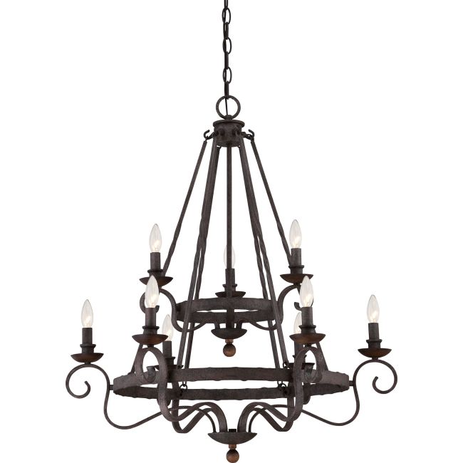 Noble Two Tier Chandelier by Quoizel