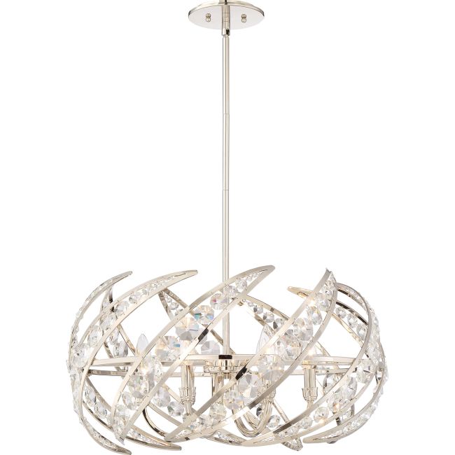 Platinum Crescent Pendant by Quoizel