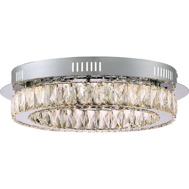 Platinum Embrace Ceiling Flush Light by Quoizel