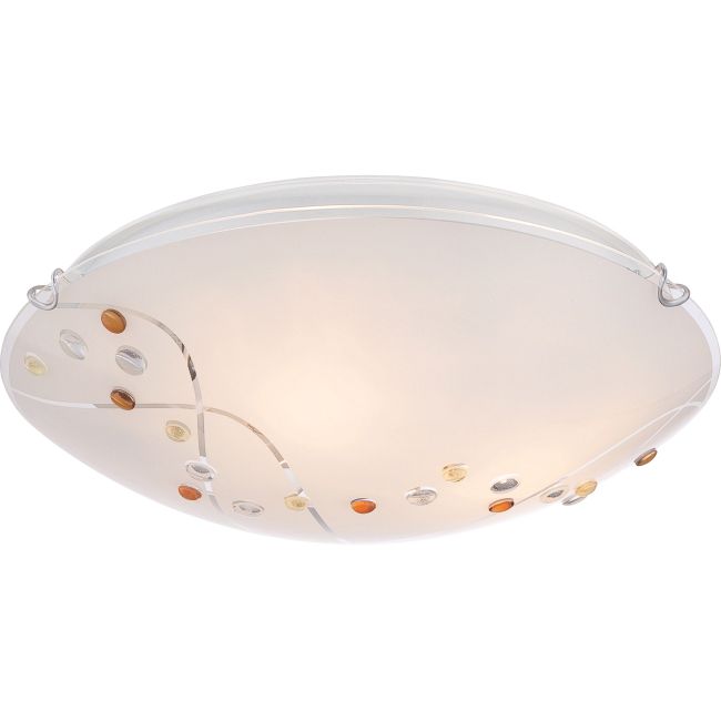 Platinum Stellar Ceiling Flush Light by Quoizel