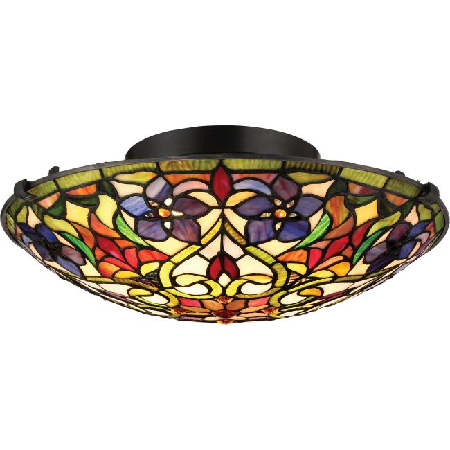 Violets Ceiling Flush Light by Quoizel