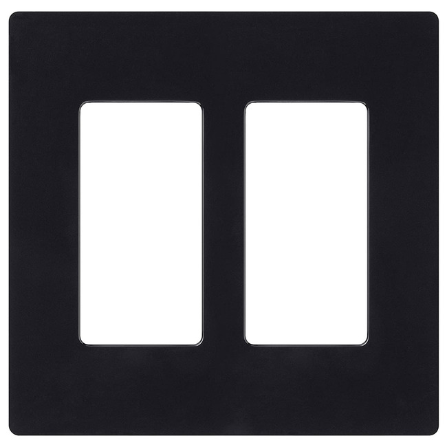 Claro Designer Style 2 Gang Wall Plate by Lutron