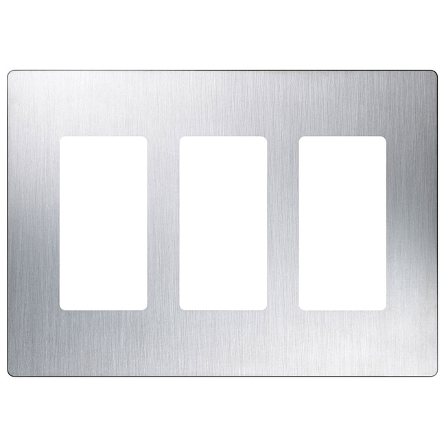 Claro Designer Style 3 Gang Wall Plate by Lutron