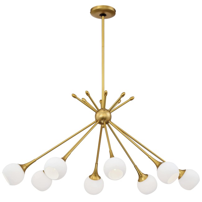 Pontil Oval Chandelier by George Kovacs