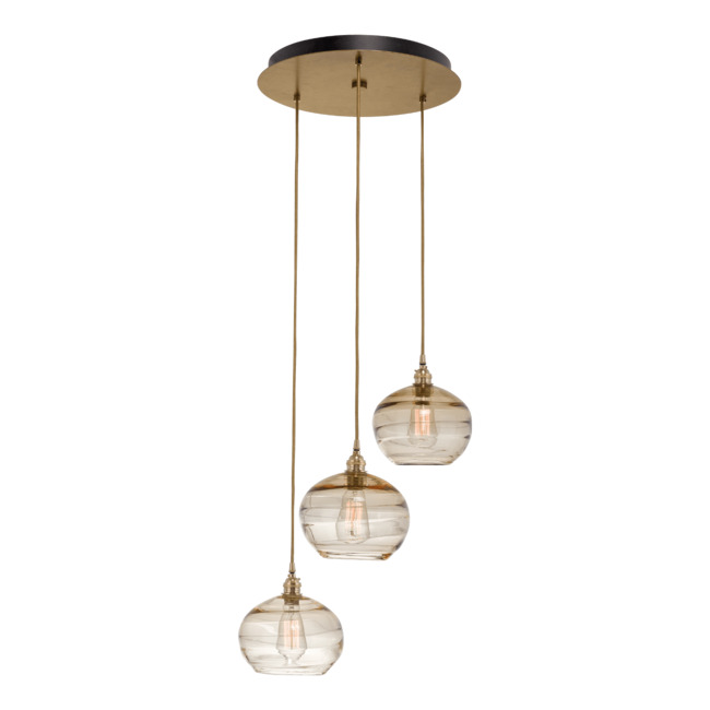 Coppa Round Multi Light Pendant by Hammerton Studio