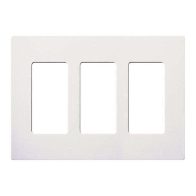 Claro Designer Style 3 Gang Wall Plate by Lutron