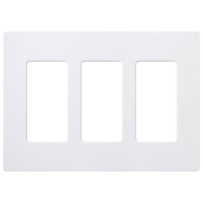 Claro Designer Style 3 Gang Wall Plate by Lutron