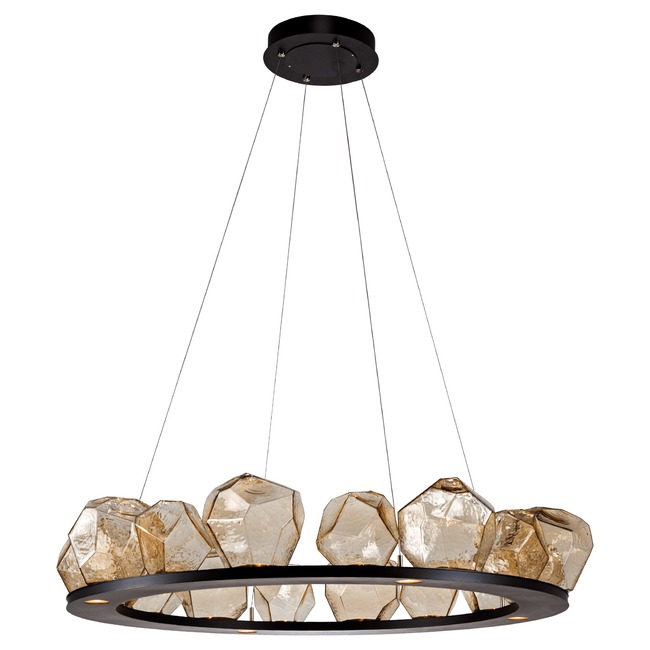 Gem Ring Single Tier Chandelier by Hammerton Studio