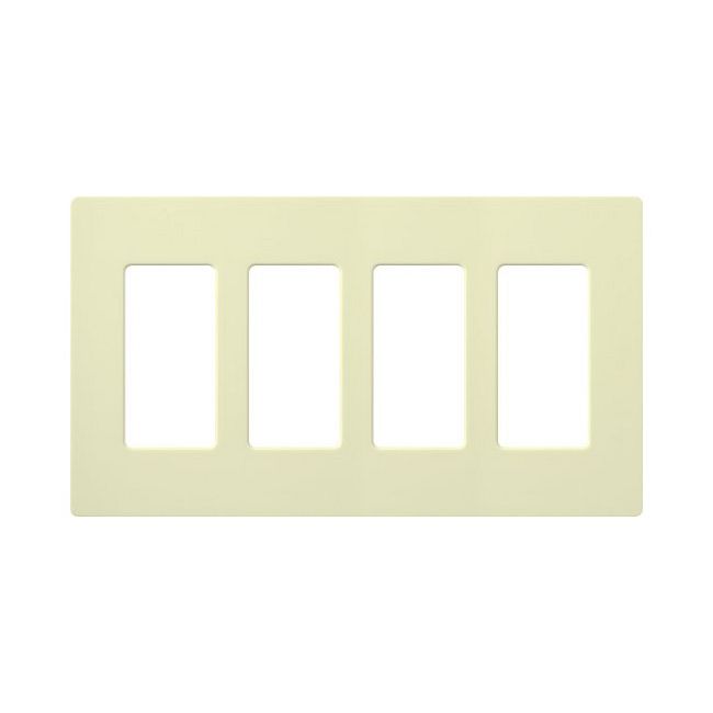 Claro Designer Style 4 Gang Wall Plate by Lutron