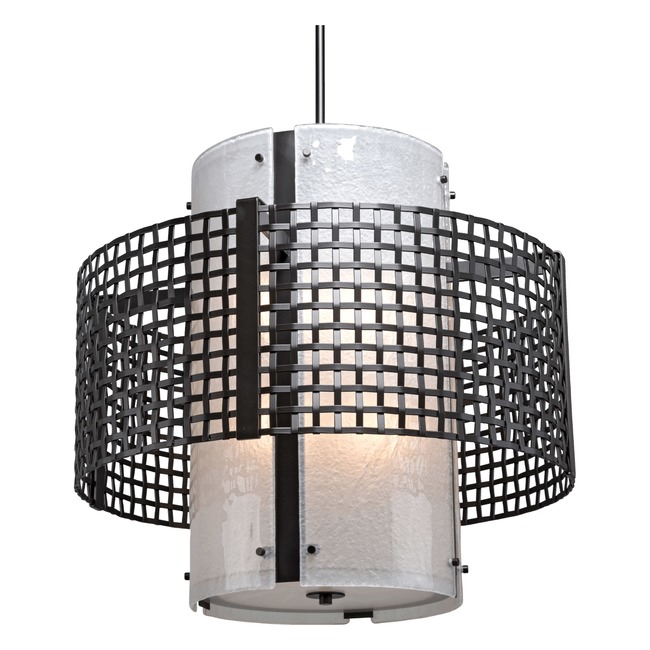 Tweed Double Drum Pendant by Hammerton Studio