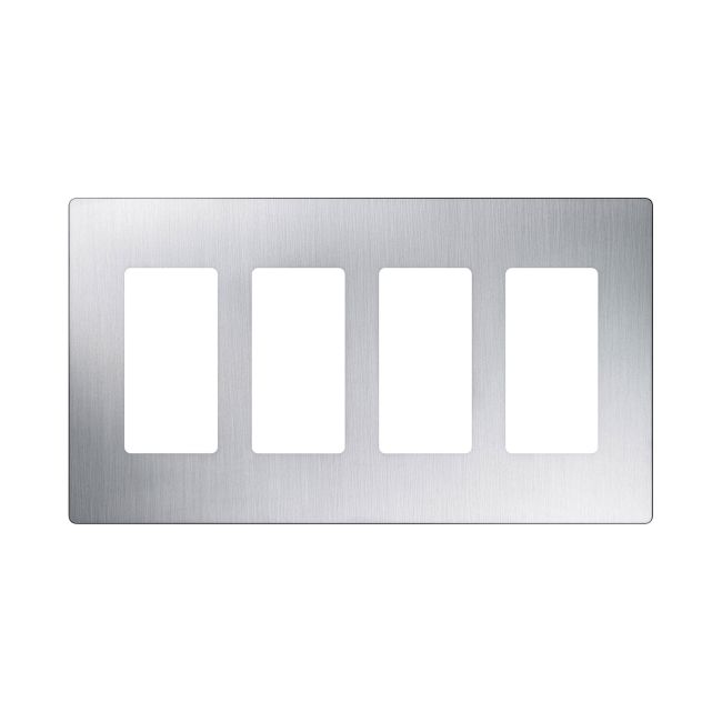 Claro Designer Style 4 Gang Wall Plate by Lutron