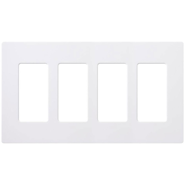 Claro Designer Style 4 Gang Wall Plate by Lutron