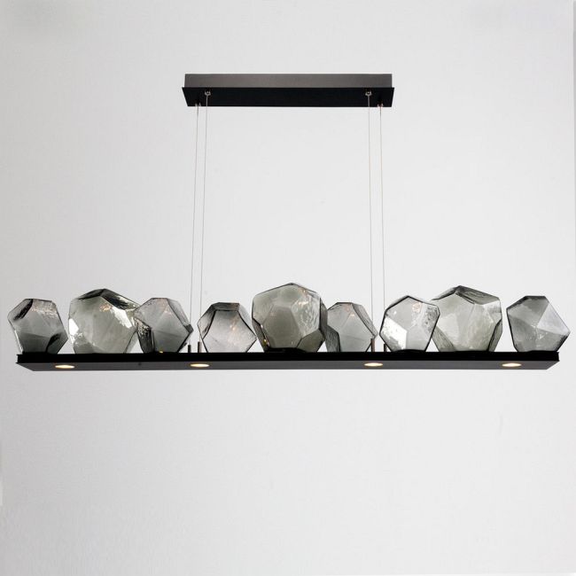 Gem Bezel Linear Pendant by Hammerton Studio