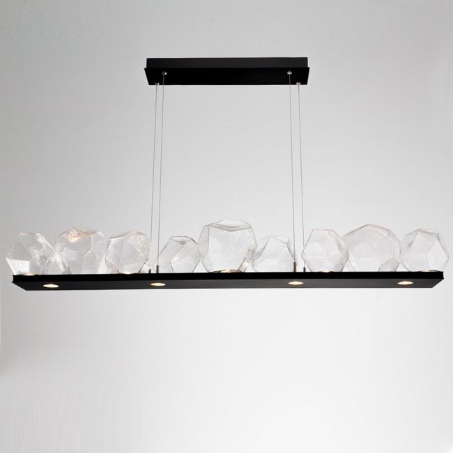 Gem Bezel Linear Pendant by Hammerton Studio