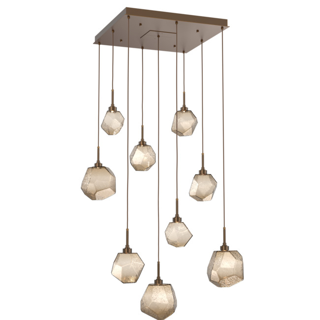 Gem Square Multi Light Pendant by Hammerton Studio