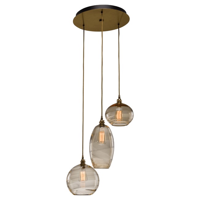 Misto Round Multi Light Pendant by Hammerton Studio