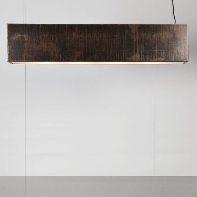 Light Three Linear Pendant with End Feed by John Beck Steel