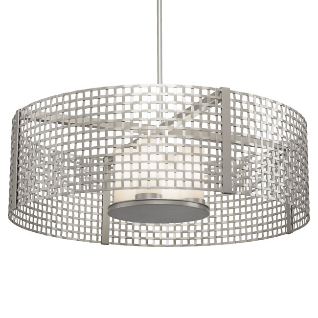 Tweed LED Drum Pendant by Hammerton Studio