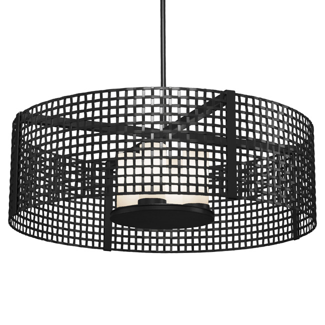 Tweed LED Drum Pendant by Hammerton Studio