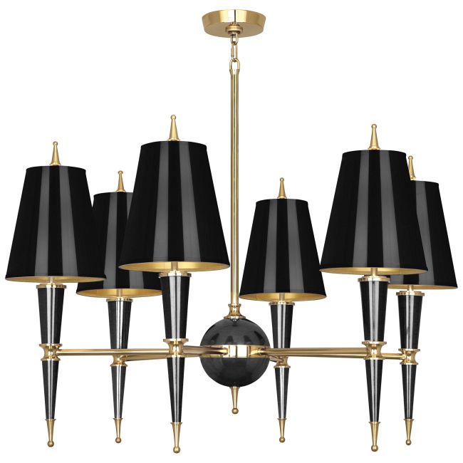 Versailles Painted Shade Chandelier by Jonathan Adler