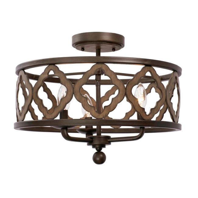 Whittaker Semi Flush Ceiling Light by Kalco