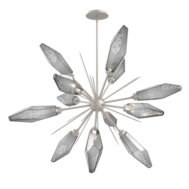 Rock Crystal Starburst Chandelier by Hammerton Studio