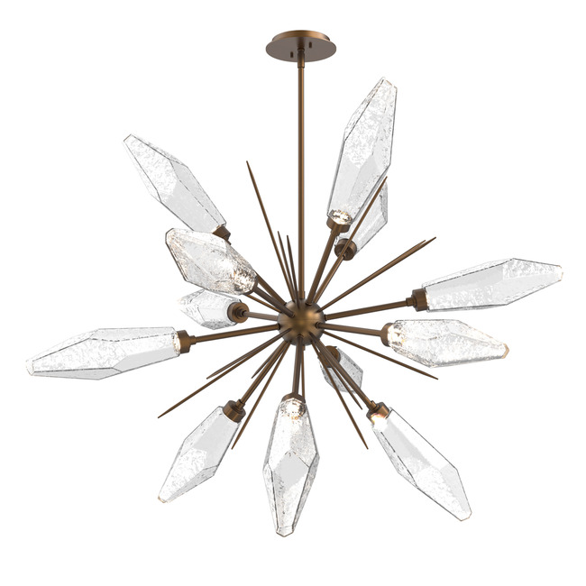 Rock Crystal Starburst Chandelier by Hammerton Studio