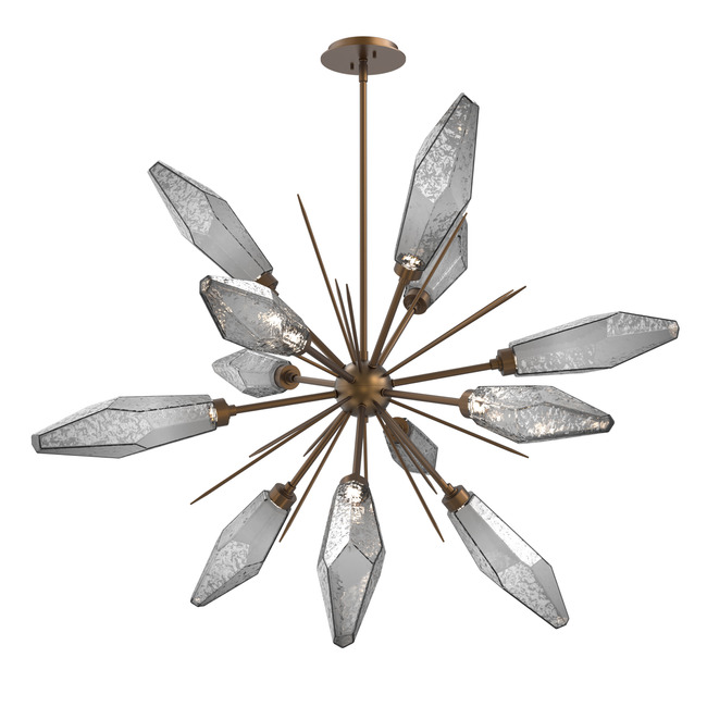 Rock Crystal Starburst Chandelier by Hammerton Studio
