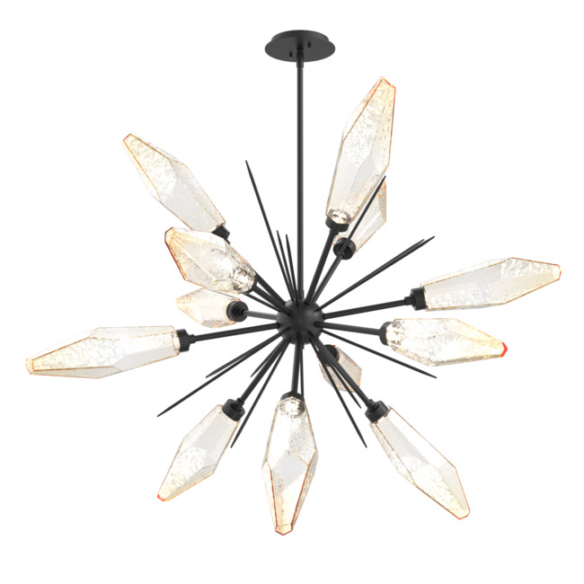 Rock Crystal Starburst Chandelier by Hammerton Studio