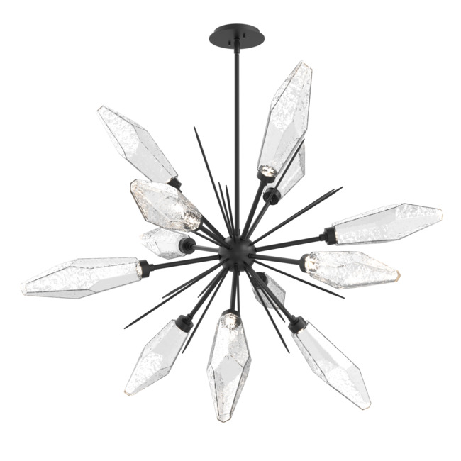 Rock Crystal Starburst Chandelier by Hammerton Studio