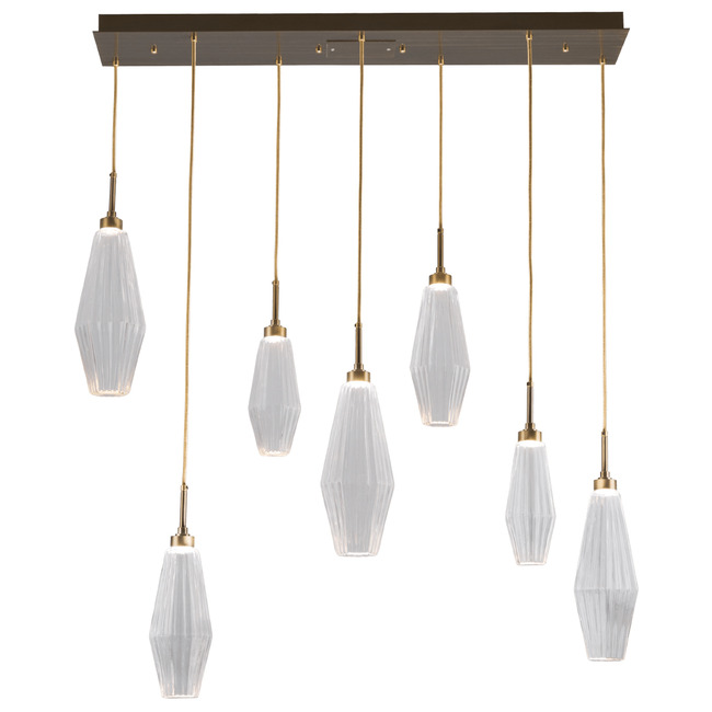 Aalto Linear Multi Light Pendant Chandelier by Hammerton Studio