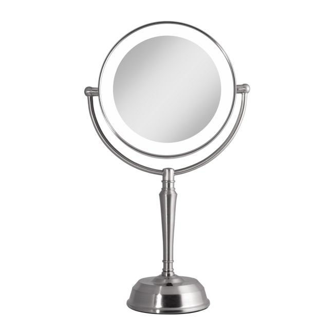 Cordless 1X/10X LED Rechargable USB Vanity Mirror by Zadro