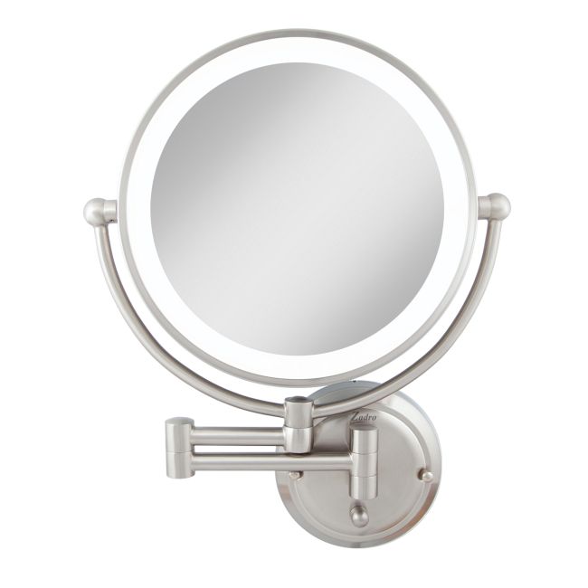 Glamour 1X/5X Hardwired Lighted Wall Mount Mirror by Zadro