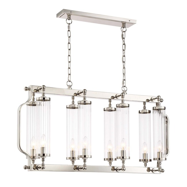 Regis Linear Island Chandelier by Zeev Lighting