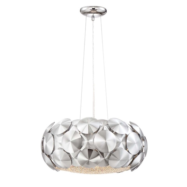 Crown Chrome Pendant by Zeev Lighting