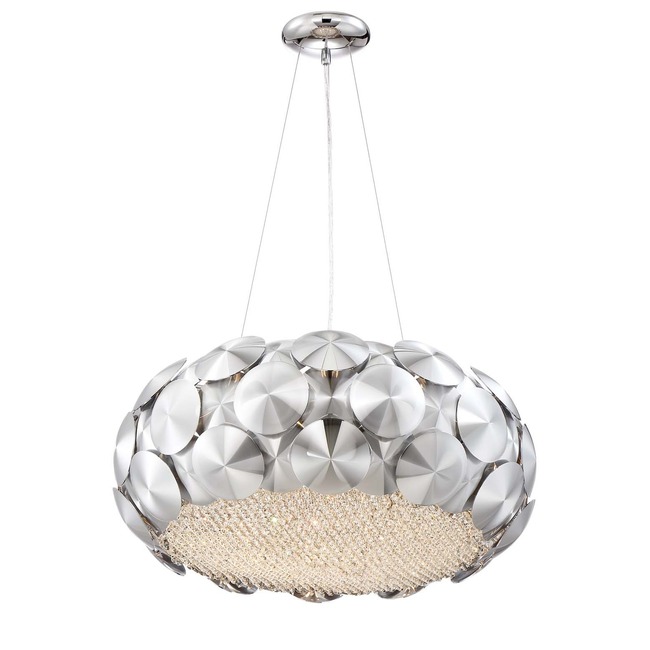 Crown Chrome Pendant by Zeev Lighting