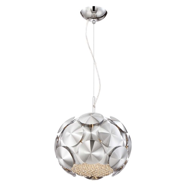 Crown Chrome Pendant by Zeev Lighting