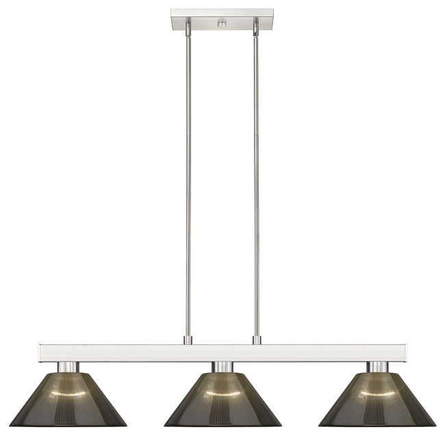 Players Linear Pendant with Cone Acrylic Shade by Z-Lite